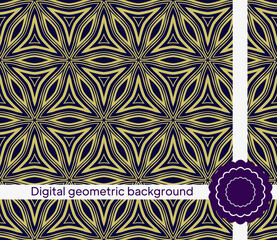 Abstract Vector seamless pattern with abstract geometric style. For Interior Design, Printing, Web And Textile Design.