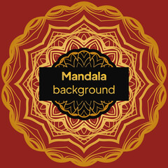 Decorative mandala ornament. Vector illustration