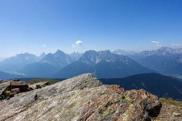 Panoramic view of the german alps - obrazy, fototapety, plakaty