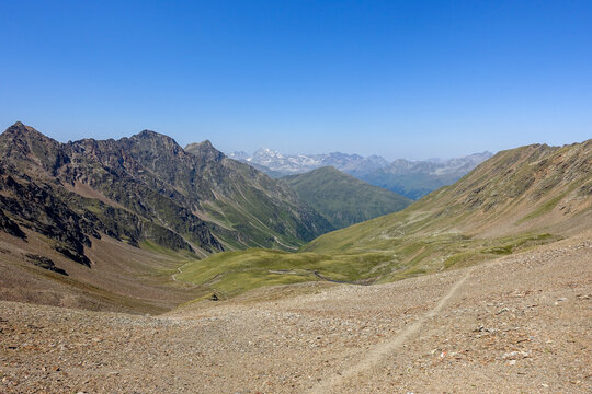 Panoramic view of the german alps