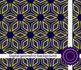 Vector background with seamless geometric pattern. For decoration, invitation, design