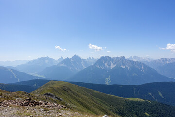 Panoramic view of the german alps