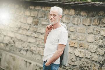 Portrait of handsome mature man