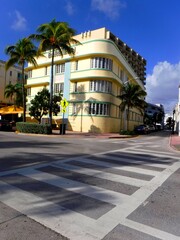 Fototapeta premium North America, United States, Florida, Miami-Dade County, Miami Beach, Ocean Drive 
