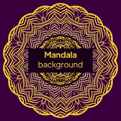 Luxury background with mandala. Vector illustration. Ornament elegant invitation wedding card , invite.