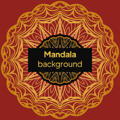 Floral mandala design elements. Vector illustration