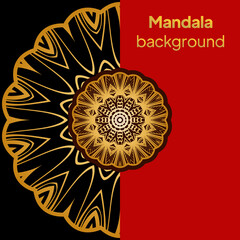 Mandala Pattern. Traditional Indian Mandala. Orient Tribal Circle Sign Illustration. Vector Illustration.