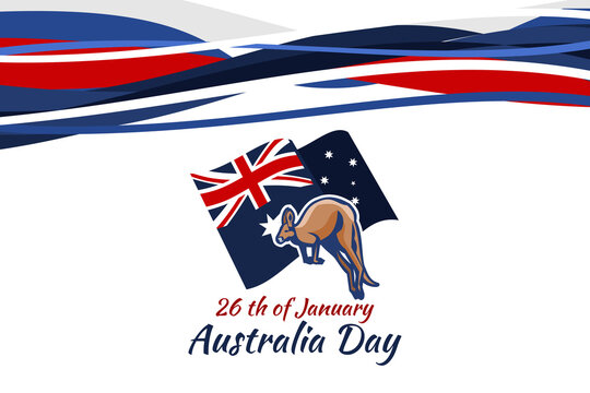 January 26, Happy Australia Day Vector Illustration. Suitable for greeting card, poster and banner. 