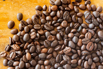 roasted coffee beans, can be used as a background.