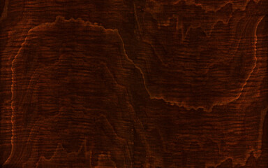 Beautiful crown cut dark brown wood veneer with an abstract grain
