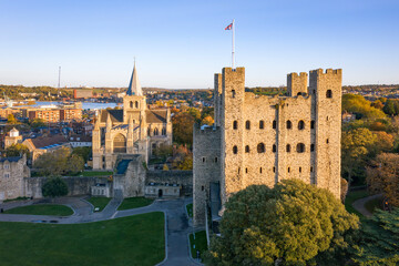Rochester cathedral and castle