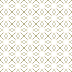 Seamless arabic geometric ornament in brown color.