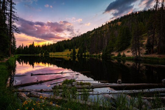 Lake Irene at Sunset, Rocky Mountain National Park