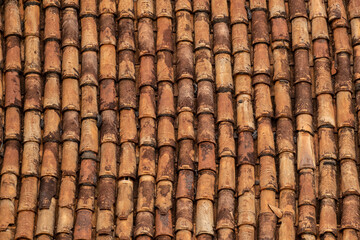 old and dirty roof backdrop