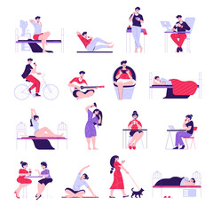 Daily Routine Icons Collection