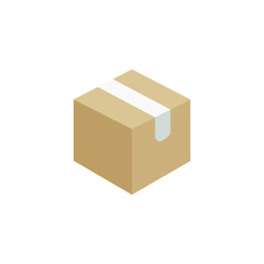 box on a white background, vector illustration
