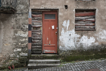 an old rustic abandoned house 
