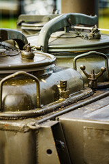 Field kitchen for cooking camp food.
