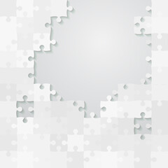 Vector banner background made pieces puzzle jigsaw