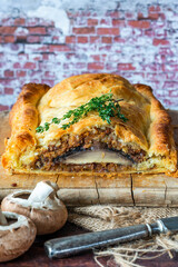 Vegan mushroom Wellington
