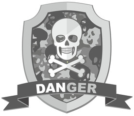 military emblem with camouflage skull,grunge vintage design t shirts