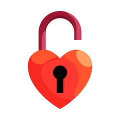 heart padlock. locked love, love devotion