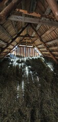 inside of a barn
