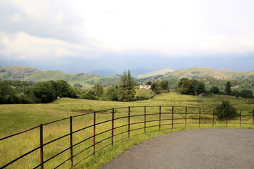 Fototapeta na wymiar A view of the Lake District near to Coniston