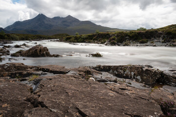 Fototapeta na wymiar mountain river in the mountains