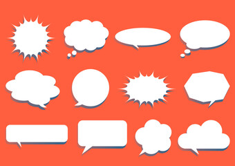 セリフのふきだしセット