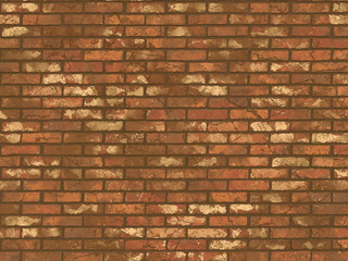English pub brick wall 3d rendering