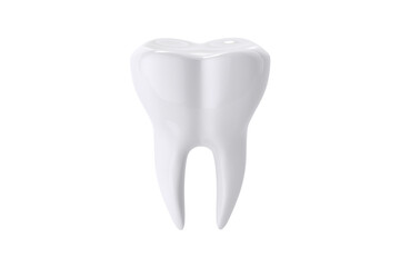 White tooth isolated