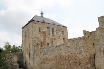 Fototapeta premium A detail of ruins of Točník Castle in Czech Republic