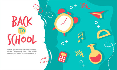 Back to school design illustration good for banner