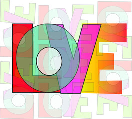 LOVE ART PRINT -VALENTINE LOVE PRINT TYPOGRAPHY ART POSTER WALL DECOR