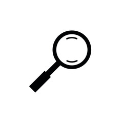 Magnifying glass vector icons. Search, zoom icons.