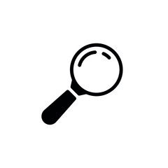 Magnifying glass vector icons. Search, zoom icons.