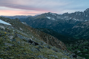 Naklejka premium Sunset in Colorado's Indian Peaks Wilderness