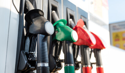 Petrol pump filling nozzles
