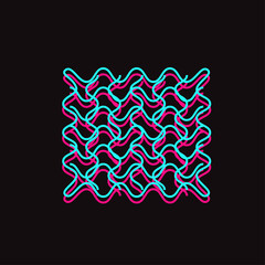 Abstract graphic tee design for futuristic style. Apparel, clothing, t-shirt design. 