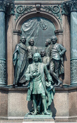 Naklejka premium Statue of Chancellor Count Friedrich Wilhelm von Haugwitz (1702-1765) in Vienna
