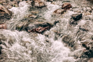 Mountain stream in Tongariro National Park
