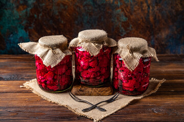 Pickled beetroot and cauliflour
