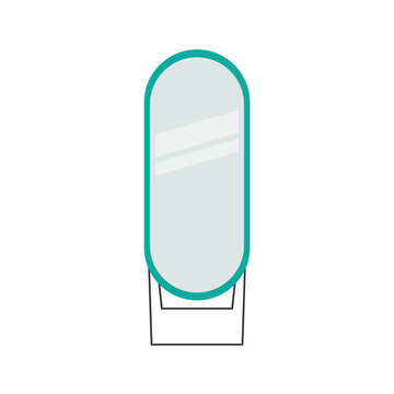 mirrow on a white background