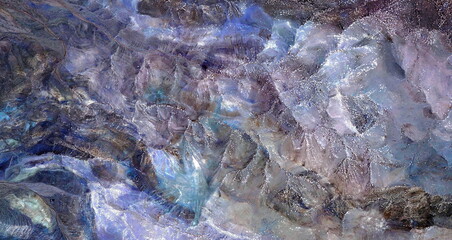 the starry night,   United States, abstract photography of relief drawings in  fields in the U.S.A....