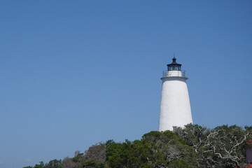 Fototapeta na wymiar lighthouse on the coast of NC