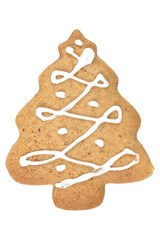 Gingerbread cookie in tree shape