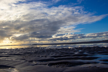 sea, sky, ocean, beach, water, sunset, clouds, sun, nature, landscape, waves, sunrise, coast, blue, dusk, storm, winter, cloud, light, ice, horizon, dark, wave, coastline, travel