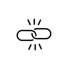 Fototapeta premium Links icon vector set. Chain sign set collection icon.