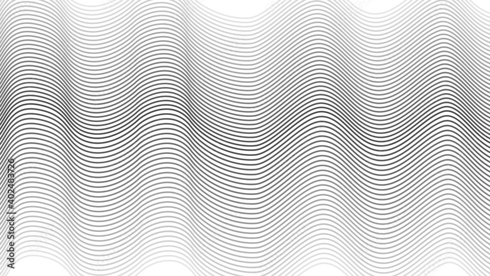 Poster Abstract background with gray halftones.Vector dynamic wave. EPS 10